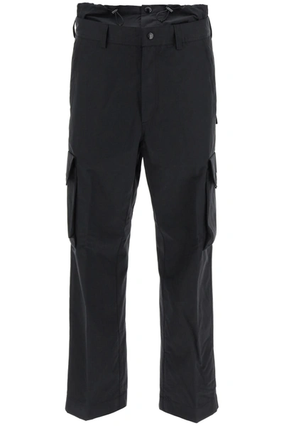 Shop Moncler Genius 1 Cargo Pants In Black (black)