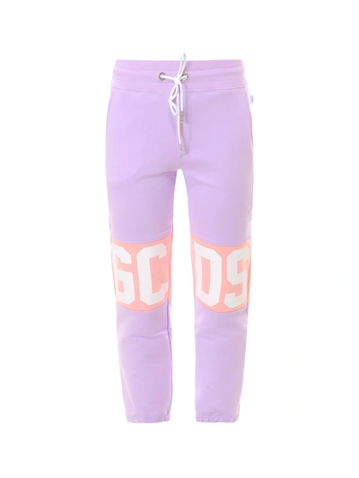 Shop Gcds Trousers In Purple