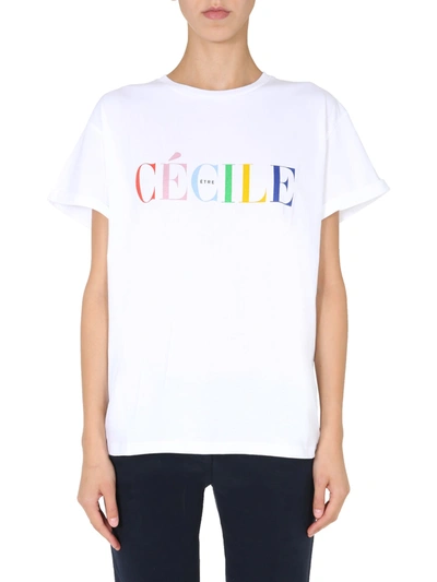 Shop Etre Cecile Cecile T-shirt In Bianco