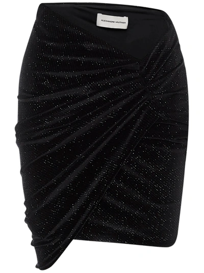 Shop Alexandre Vauthier Mini Skirt In Black