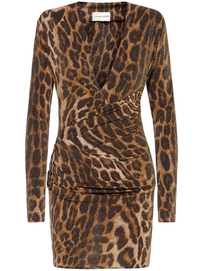 Shop Alexandre Vauthier Mini Dress In Leopard