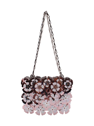 Shop Paco Rabanne Sparkle Bloom Pvc Shoulder Bags In Light Pink