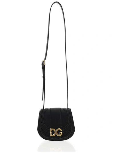 Shop Dolce & Gabbana Shoulder Bag Dg Amore In Nero