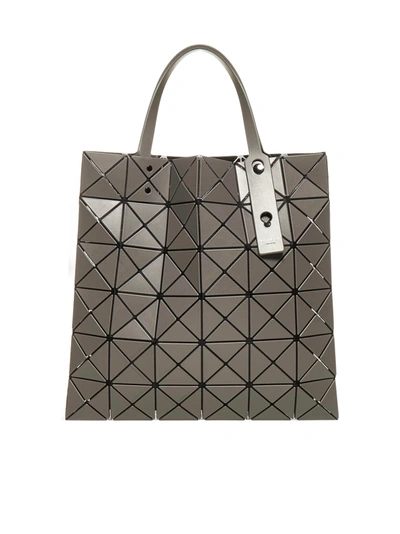 Shop Bao Bao Issey Miyake Lucent Matte Tote Bag In Charcoal Gray