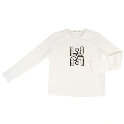 Shop Liu •jo Cotton T-shirt In White