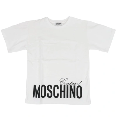 Shop Moschino Maxi Tshirt T-shirt In Optical White