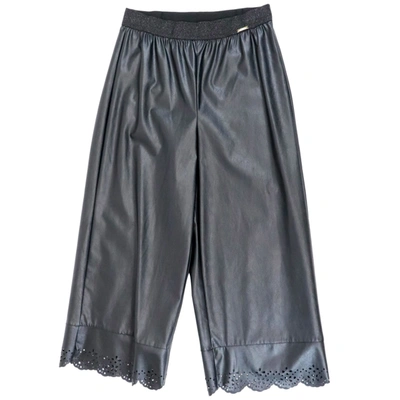 Shop Liu •jo Viscosa Trousers In Black