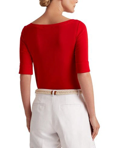 Shop Lauren Ralph Lauren T-shirt In Red