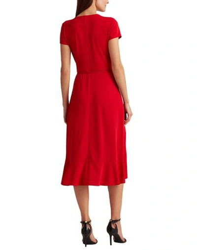 Shop Lauren Ralph Lauren Midi Dress In Red