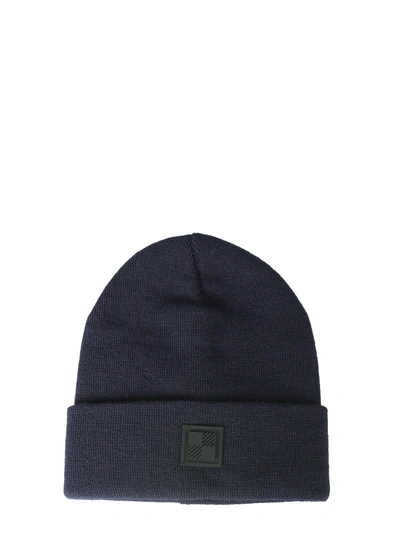 Shop Woolrich Knitted Hat In Blue