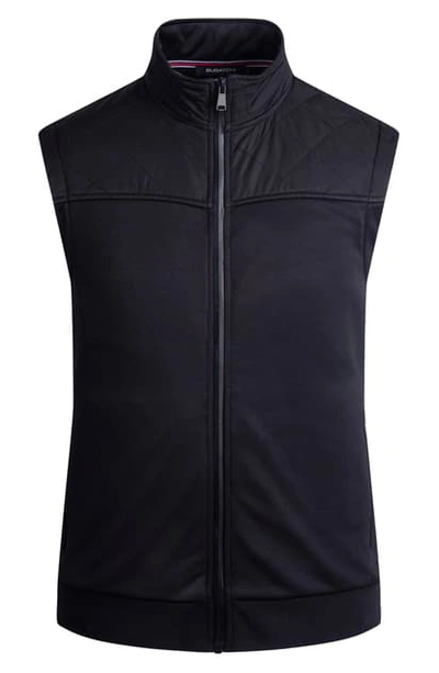 Shop Bugatchi Quilted Vest In Black