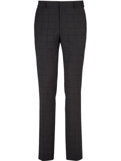Shop Fendi Tailored Cut-out Trousers In Black