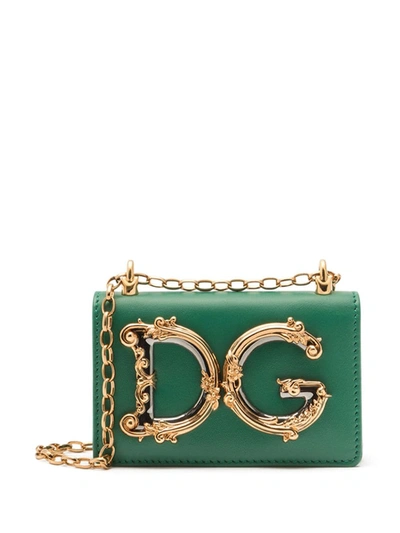 Shop Dolce & Gabbana Dg Girls Mini Bag In Green