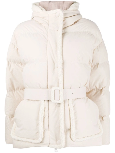 Shop Ienki Ienki Michlin Shearling Padded Jacket In Neutrals