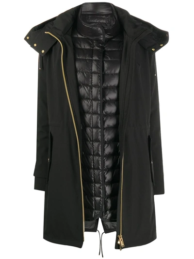 Shop Moose Knuckles Montrose Parka Coat In Black