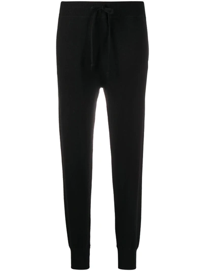 Shop Polo Ralph Lauren Knitted Merino Trousers In Black