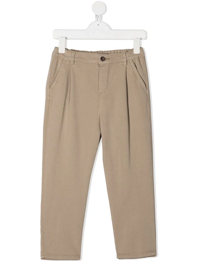 Shop Zhoe & Tobiah Straight-fit Chinos In Neutrals