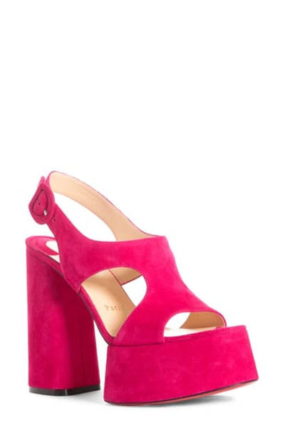 Shop Christian Louboutin Foolish Platform Sandal In Pink