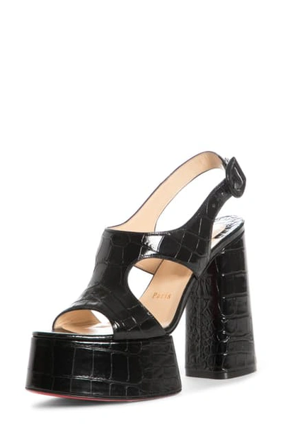 Shop Christian Louboutin Foolish Platform Sandal In Black