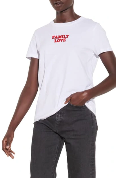 Shop Sandro Family Love Graphic Tee In White
