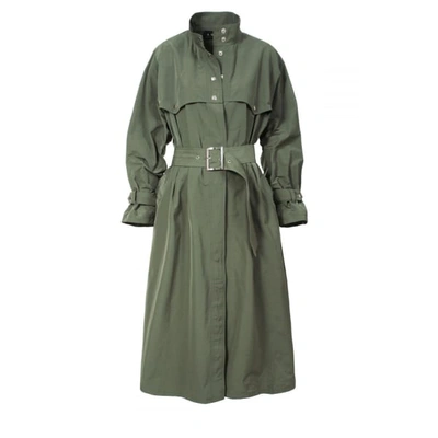 Shop Aggi Vanda Khaki Trench-coat