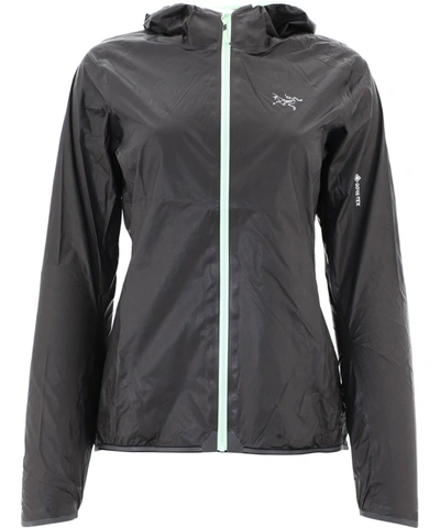 Shop Arc'teryx Black Nylon Outerwear Jacket