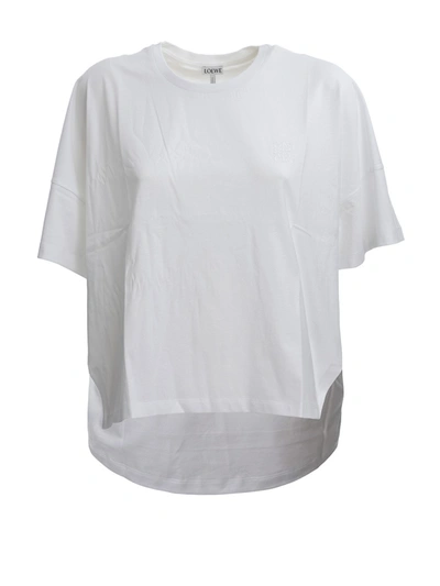 Shop Loewe White Cotton T-shirt