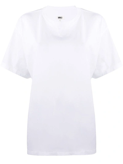 Shop Mm6 Maison Margiela White Cotton T-shirt