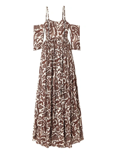 Shop Rosie Assoulin Court Day Dress In Brown