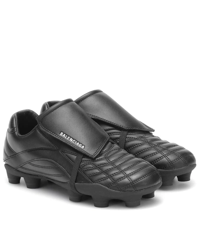 Shop Balenciaga Soccer Sneakers In Black