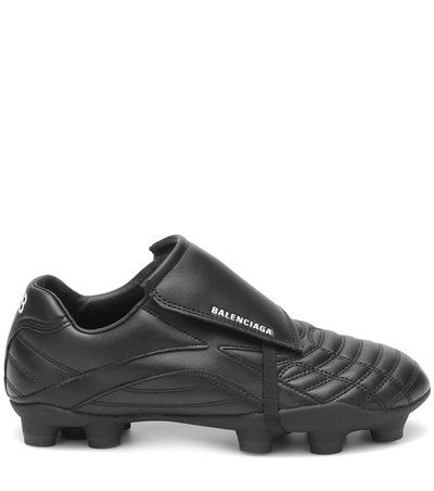 Shop Balenciaga Soccer Sneakers In Black