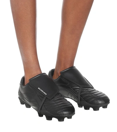 Shop Balenciaga Soccer Sneakers In Black