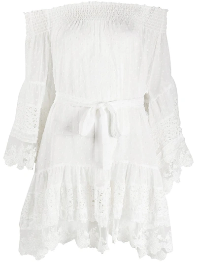 Shop Melissa Odabash Alice Off-the-shoulder Dress In White