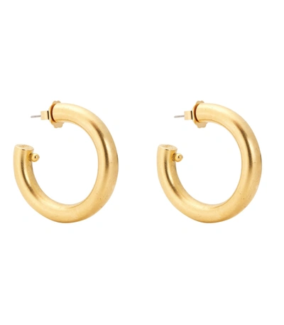 Shop Brinker & Eliza Jumbo Hoops In Gold