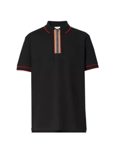 Shop Burberry Waltham Polo In Black