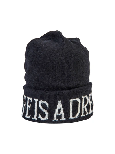 Shop Alberta Ferretti Life Is A Dream Beanie In Black