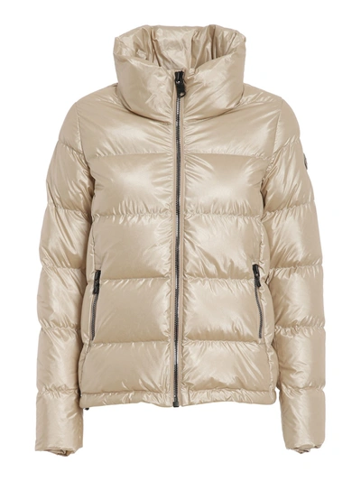 Shop Colmar Originals Padded Coat With Quilted Collar In Rose Gold
