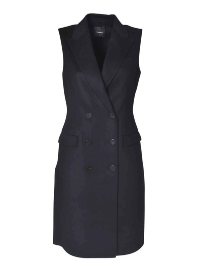 Shop Theory Wool And Cashmere Waistcoat In Black