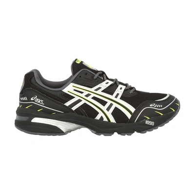 Shop Asics Gel-1090 Sneakers In Black Silver Yellow