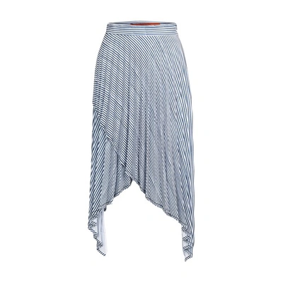 Shop Thebe Magugu Pleated Skirt In Grey