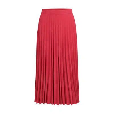 Shop Thebe Magugu Pleated Skirt In Cerise
