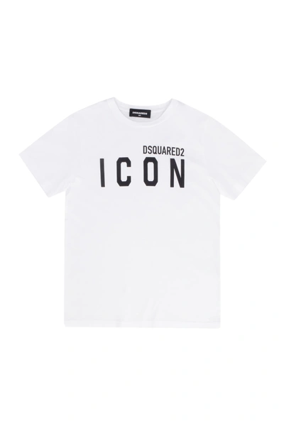 Shop Dsquared2 Icon Cotton T-shirt In White