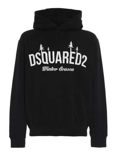 Shop Dsquared2 Winter Season Sweatshirt In Black