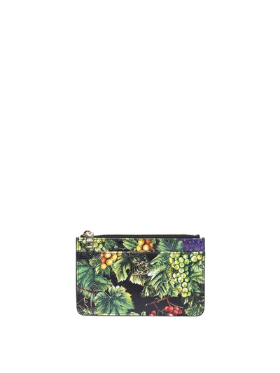 Shop Dolce & Gabbana Printed Wallet In Multicolor