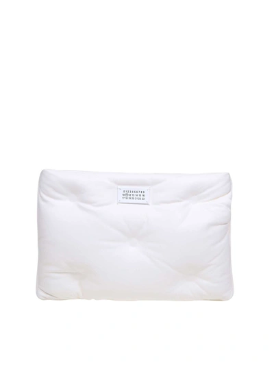 Shop Maison Margiela Glam Slam Clutch Bag In White