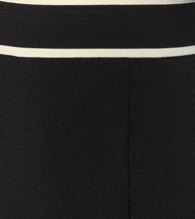 Shop Gucci Pleated Midi Skirt In Black