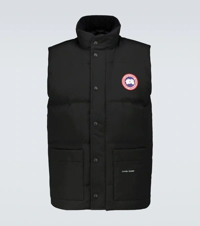 Shop Canada Goose Freestyle Crew Padded Vest In Black