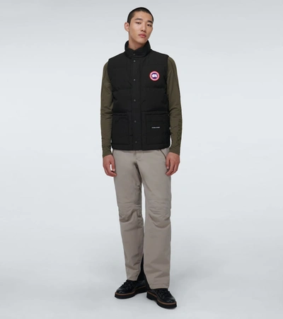 Shop Canada Goose Freestyle Crew Padded Vest In Black