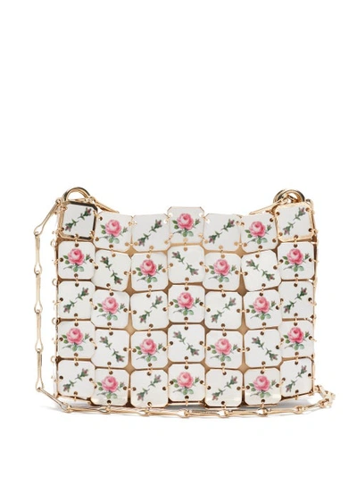 Paco Rabanne Square Nano Printed-porcelain Chainmail Shoulder Bag In White  Multi | ModeSens