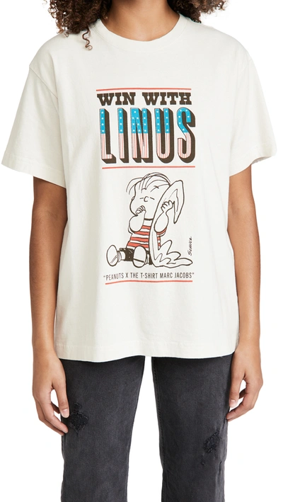Shop The Marc Jacobs Peanuts X Mj The T-shirt In Vintage Ivory